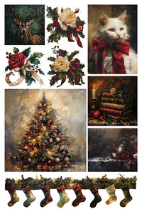 Crimson Velvet - Transfer von Iron Orchid Designs Limited Edition Weihnachten 2024 Vorbestellung