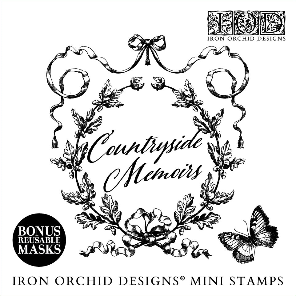 Memorias del campo Set Mini Stamp de Iron Orchid Designs IOD Primavera 2025