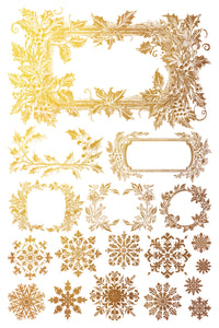 Tinsel - Transferencia dorada por Iron Orchid Designs Limited Edition Navidad 2024