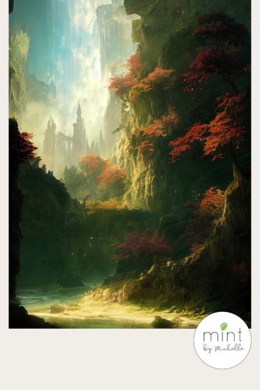 Mint di Michelle Decoupage Paper - Fantasy Forest