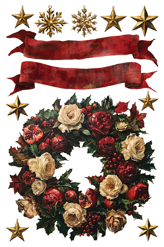 Crimson Velvet - Transfer von Iron Orchid Designs Limited Edition Weihnachten 2024 Vorbestellung