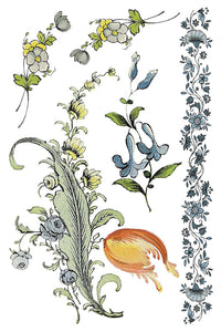 Fairytale Florals Transfer by Iron Orchid Designs IOD