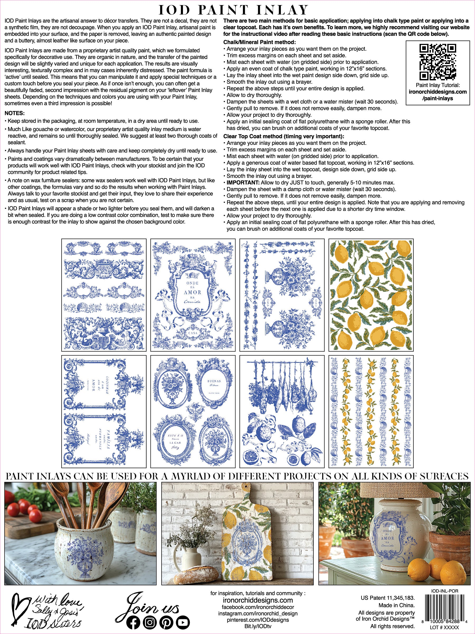 Portofino  Paint Inlay by Iron Orchid Designs IOD Spring 2025  Limited Edition