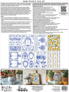 Portofino  Paint Inlay by Iron Orchid Designs IOD Spring 2025  Limited Edition