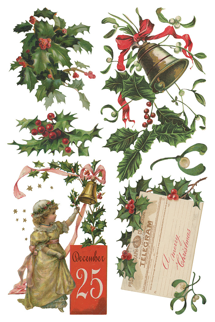 Christmas Joy Transfer by Iron orchid Designs IOD Christmas 2025  LIMITED EDITION