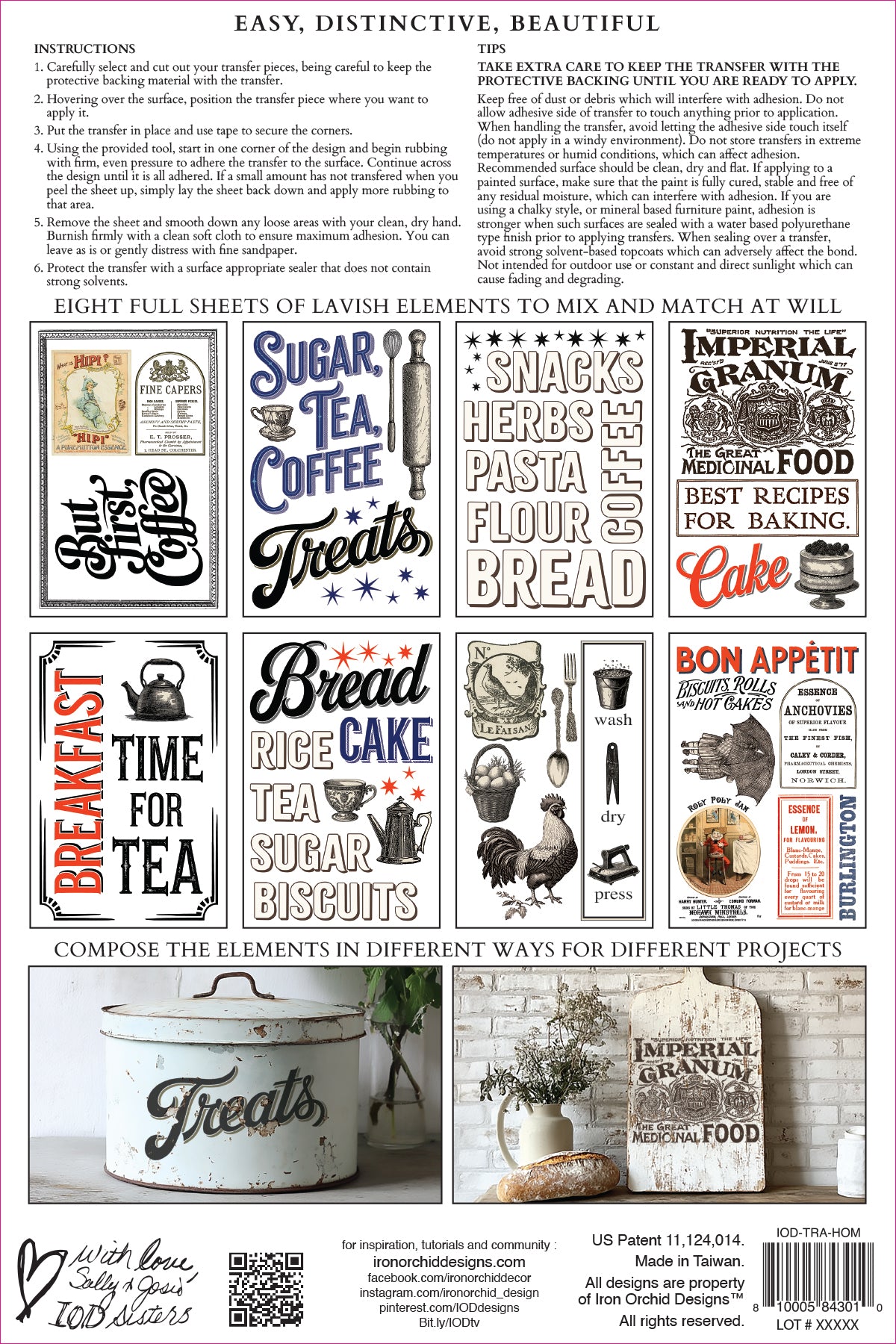 Home Sweet Home Transfer da Iron Orchid Designs IOD Summer 2025 Launch