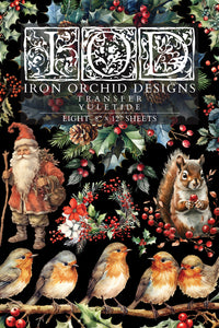 Yuletid - Transfer von Iron Orchid Designs Limited Edition Weihnachten 2024 Vorbestellung