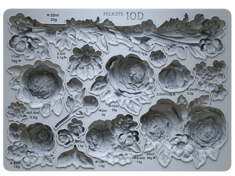 Felicite IOD -Dekorform durch Eisenorchideendesigns