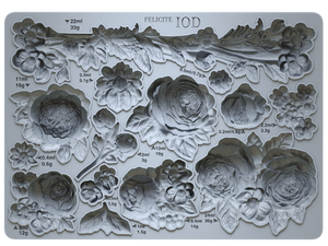 Felicite IOD -Dekorform durch Eisenorchideendesigns