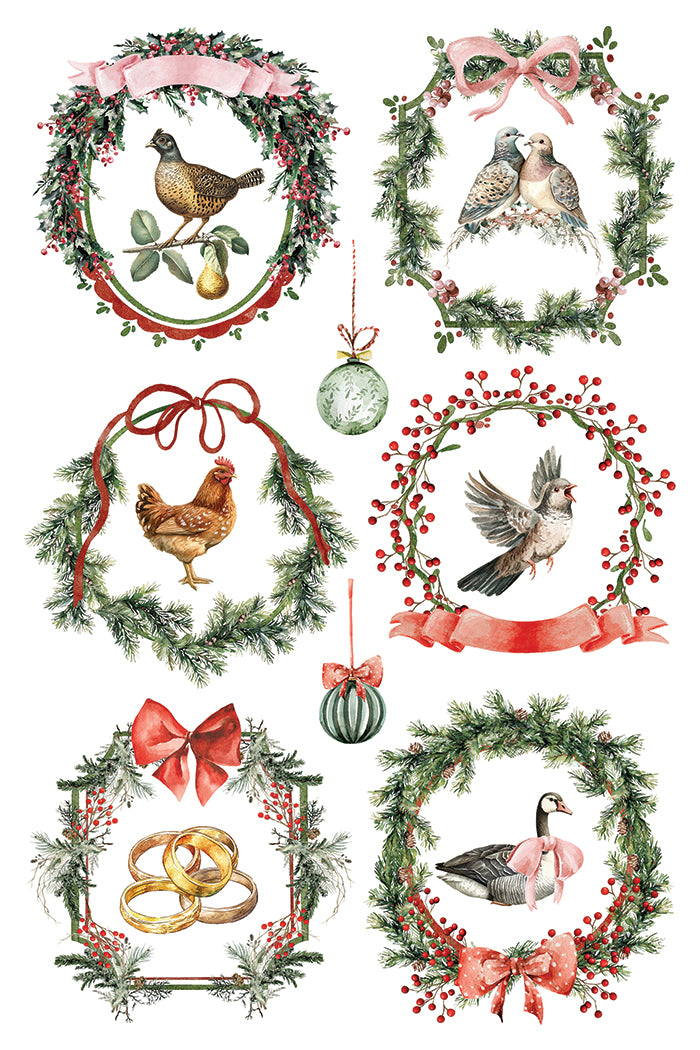 Partridge Lane Transfer by Iron orchid Designs IOD Christmas 2025  LIMITED EDITION