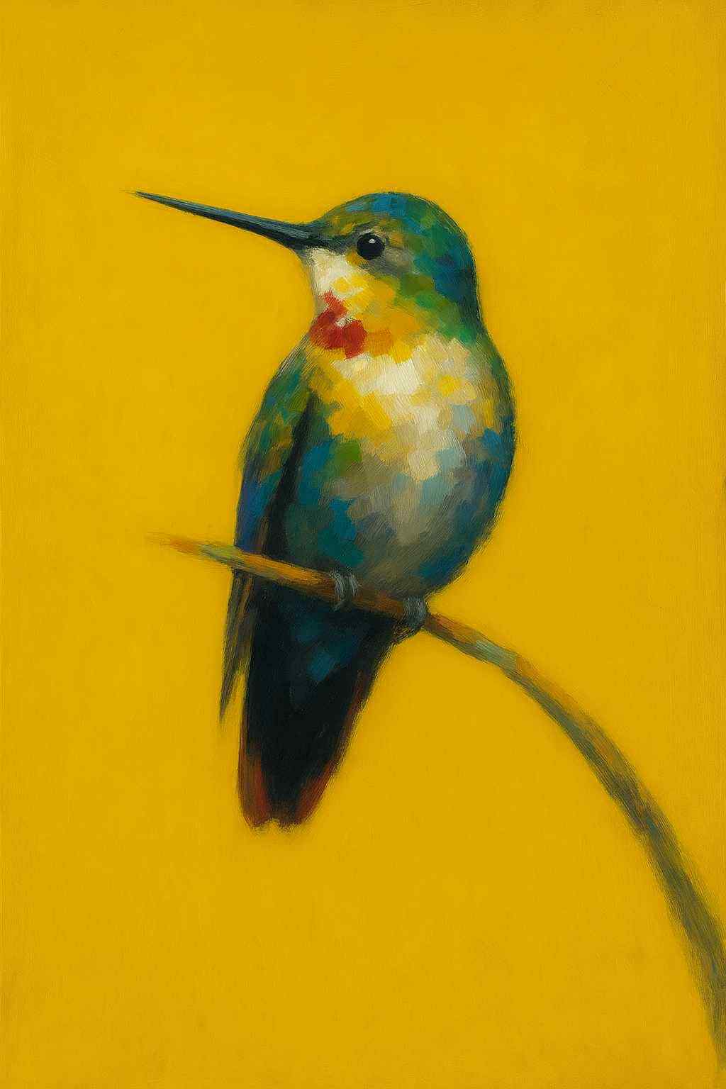 Hummingbird links - Mint Decoupage Paper