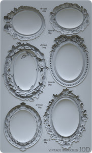 Vintage Brooches Decor Mould by Iron orchid Designs IOD SPRING 2025