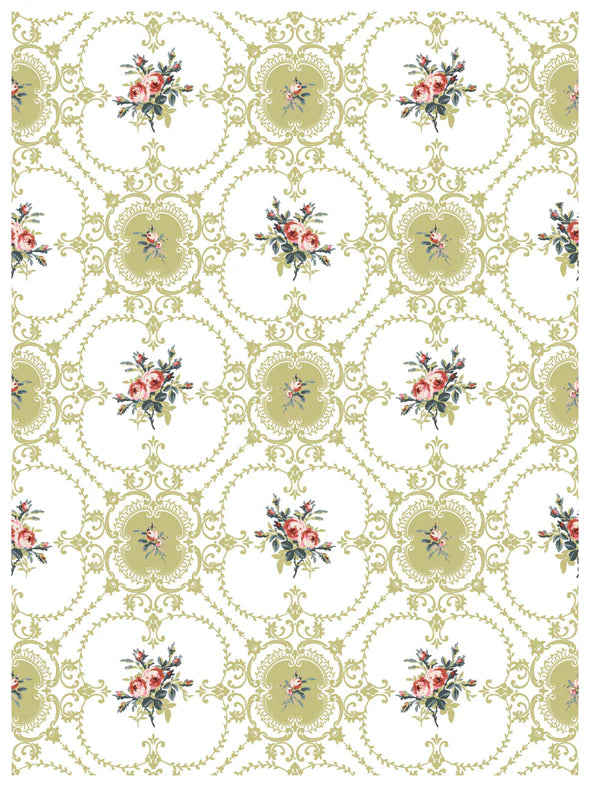 Lattice Rose Paint Inlay by Iron Orchid Designs IOD PRE-ORDER