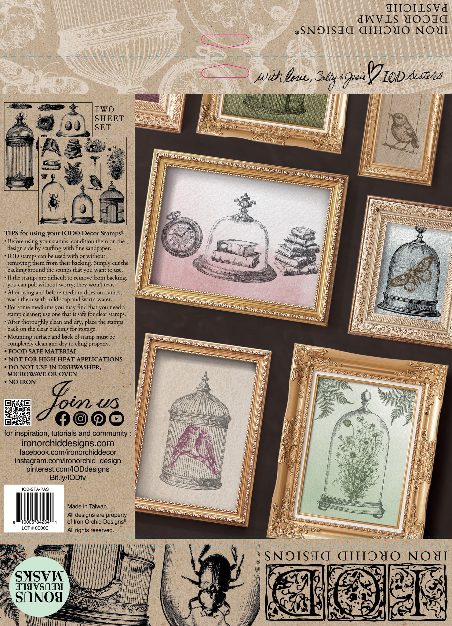 Pastiche Stamp by Iron Orchid Designs IOD