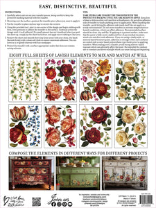 Collage de Fleur transfert par Iron Orchid Designs IOD