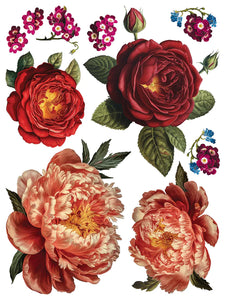 Collage De Fleurs Transfer by Iron Orchid Designs IOD