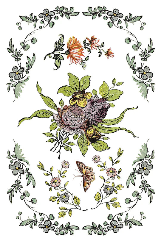 Fairytale Florals Transfer by Iron Orchid Designs IOD