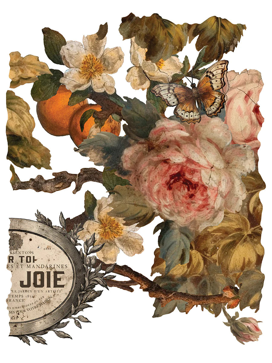 Joie Des Roses Transfer by Iron Orchid Designs IOD
