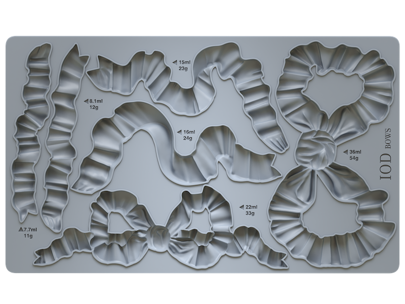 Bows IOD Decor Mold Summer 2024 Diseños de orquídeas de hierro