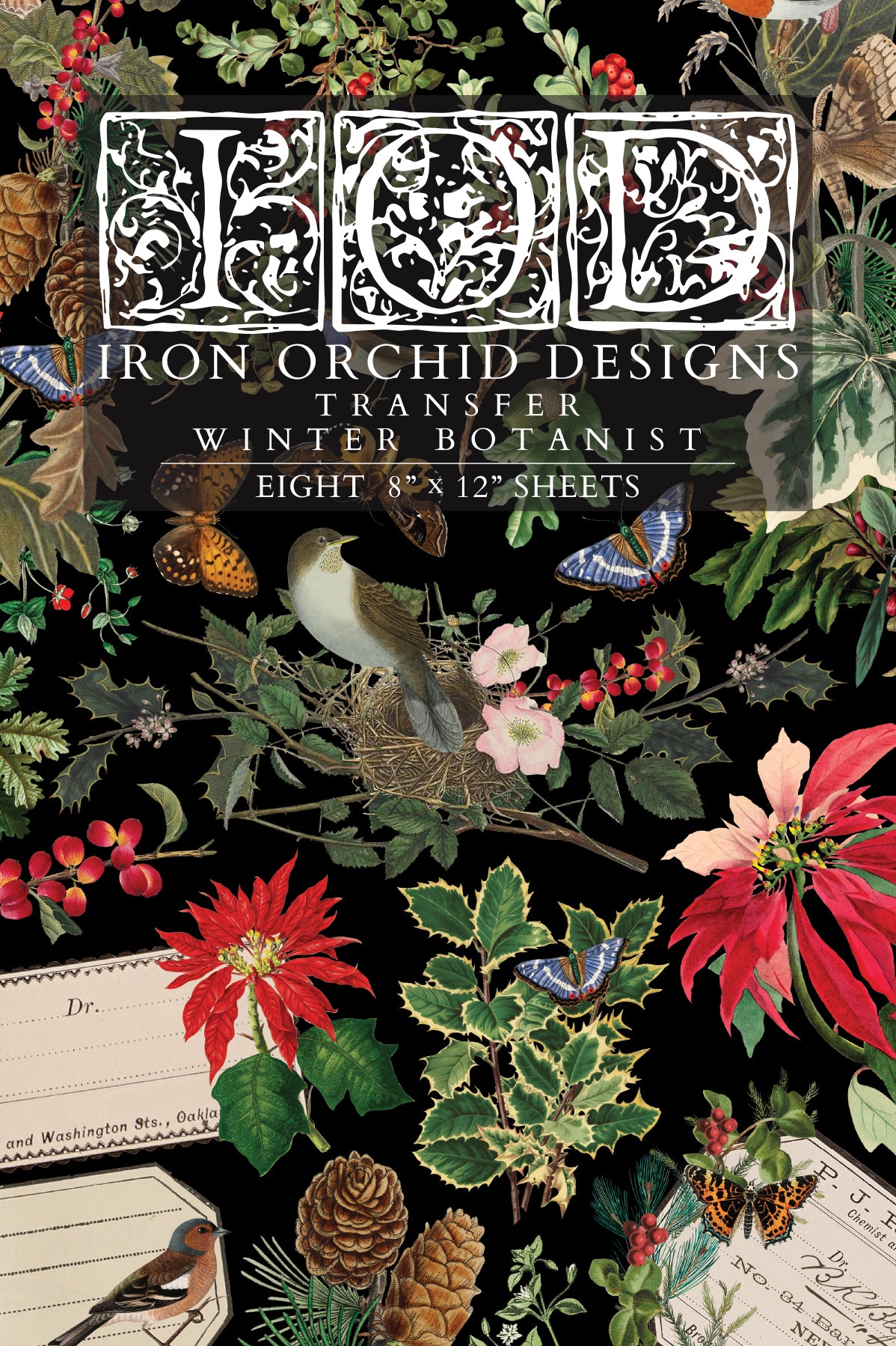 Transferência de Botanista de Inverno por Iron Orchid Designs IOD Christmas 2025 Limited Edition