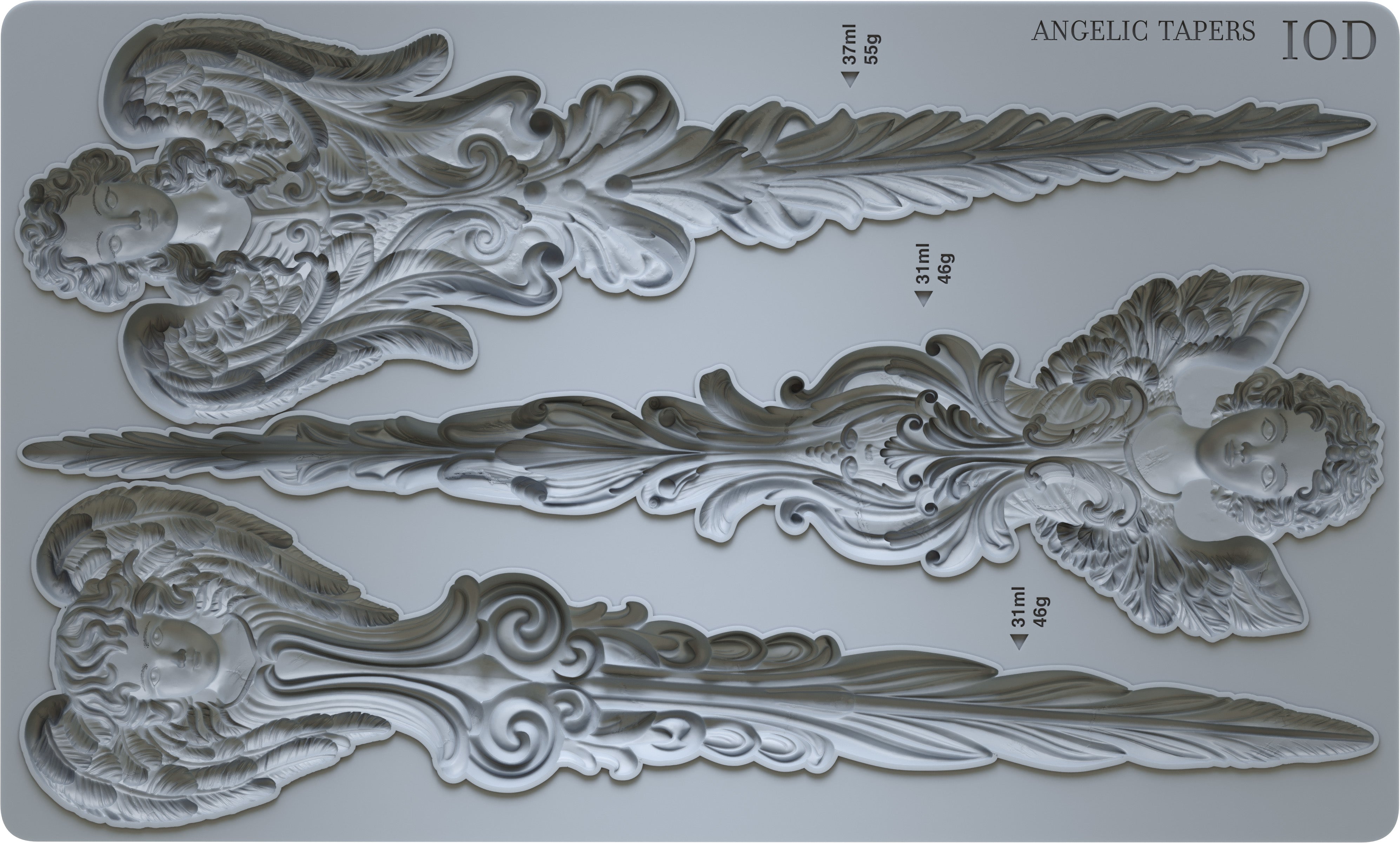 Molde de decoração angelical de afunicina por designs de orquídea de ferro iod natal 2024