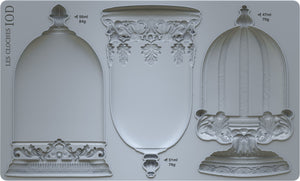 Decoración de les cloches - molde de diseños de orquídeas de hierro yod