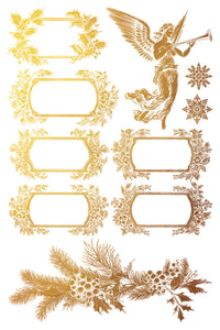 Tinsel - Transferencia dorada por Iron Orchid Designs Limited Edition Navidad 2024