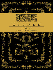 SI Belle Gilded IOD Decor Transfer - IOD Spring 2025 Lanzamiento