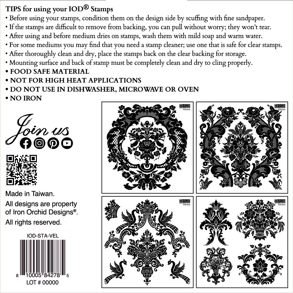 Velveteen Box Set Mini Stamp por Iron Orchid Designs IOD Spring 2025