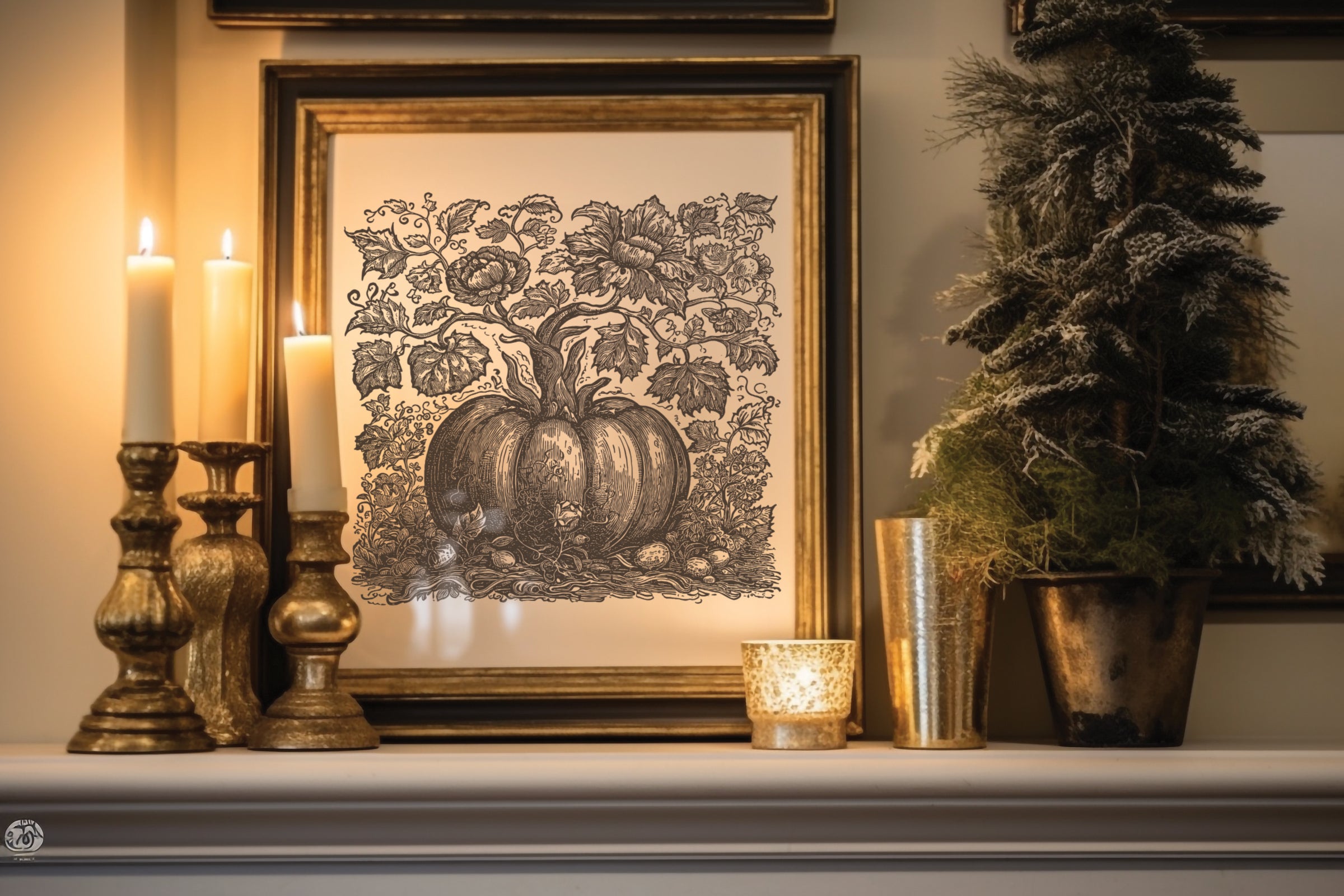 Autumn Cottage - Mould by Iron orchid Designs IOD Christmas 2024