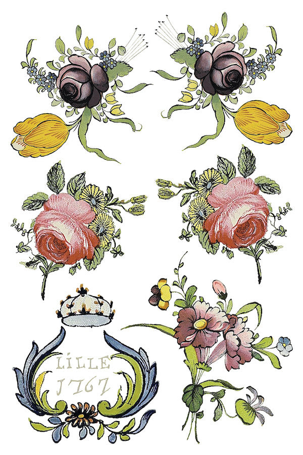 Transferencia de flores de cuento de hadas de Iron Orchid Designs IOD