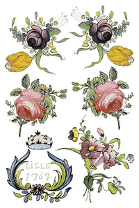 Fairytale Florals Transfer by Iron Orchid Designs IOD