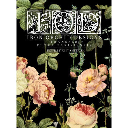 Flora Parisiensis Transfer by Iron Orchid Designs IOD