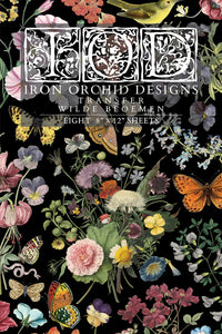 Transferencia de Wilde Bloemen por Iron Orchid Designs IOD Primavera 2025 Lanzamiento