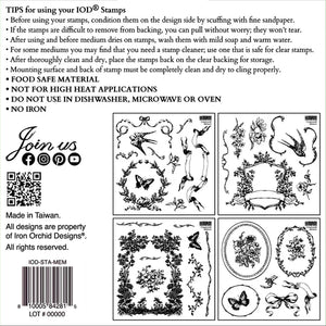 Memorias del campo Set Mini Stamp de Iron Orchid Designs IOD Primavera 2025