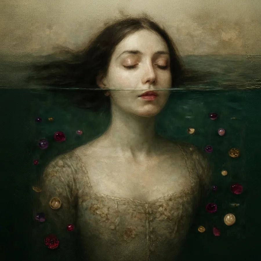 Cabeza sobre el agua - Mint Decoupage Paper - Mint by Michelle Limited Edition