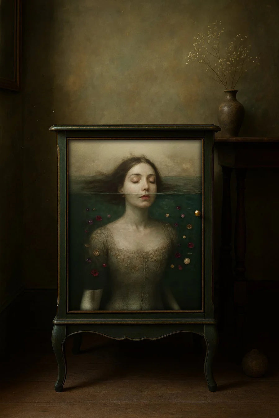 Cabeza sobre el agua - Mint Decoupage Paper - Mint by Michelle Limited Edition