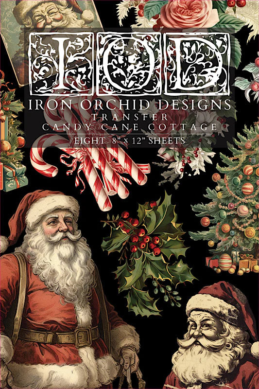 Candy Cane Cottage - Transfer by Iron Orchid Designs Limited Edition