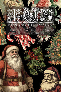 Candy Cane Cottage - Transfer by Iron Orchid Designs Limited Edition