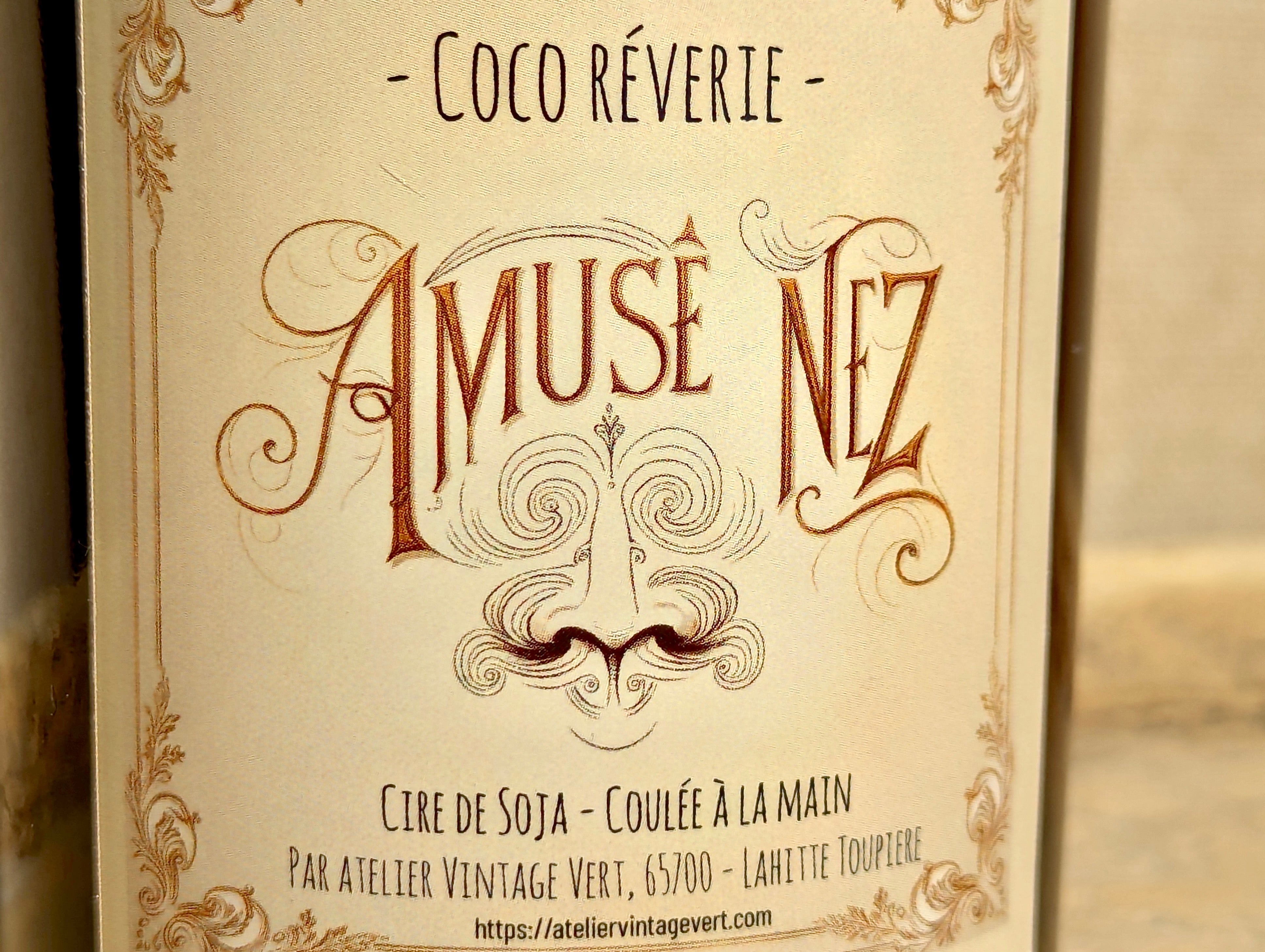 Bougie de soja Coco Rêverie | Collection Amusé Nez