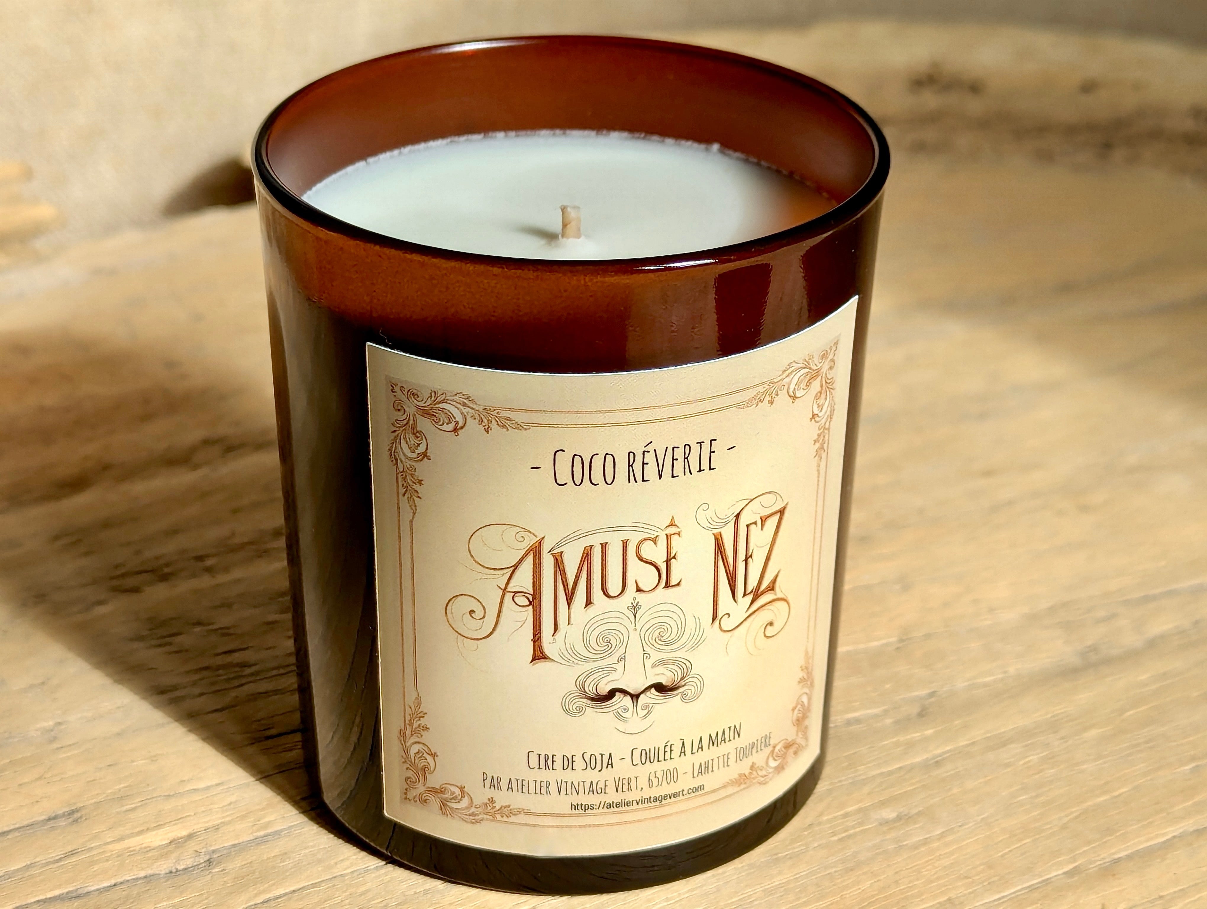 Bougie de soja Coco Rêverie | Collection Amusé Nez