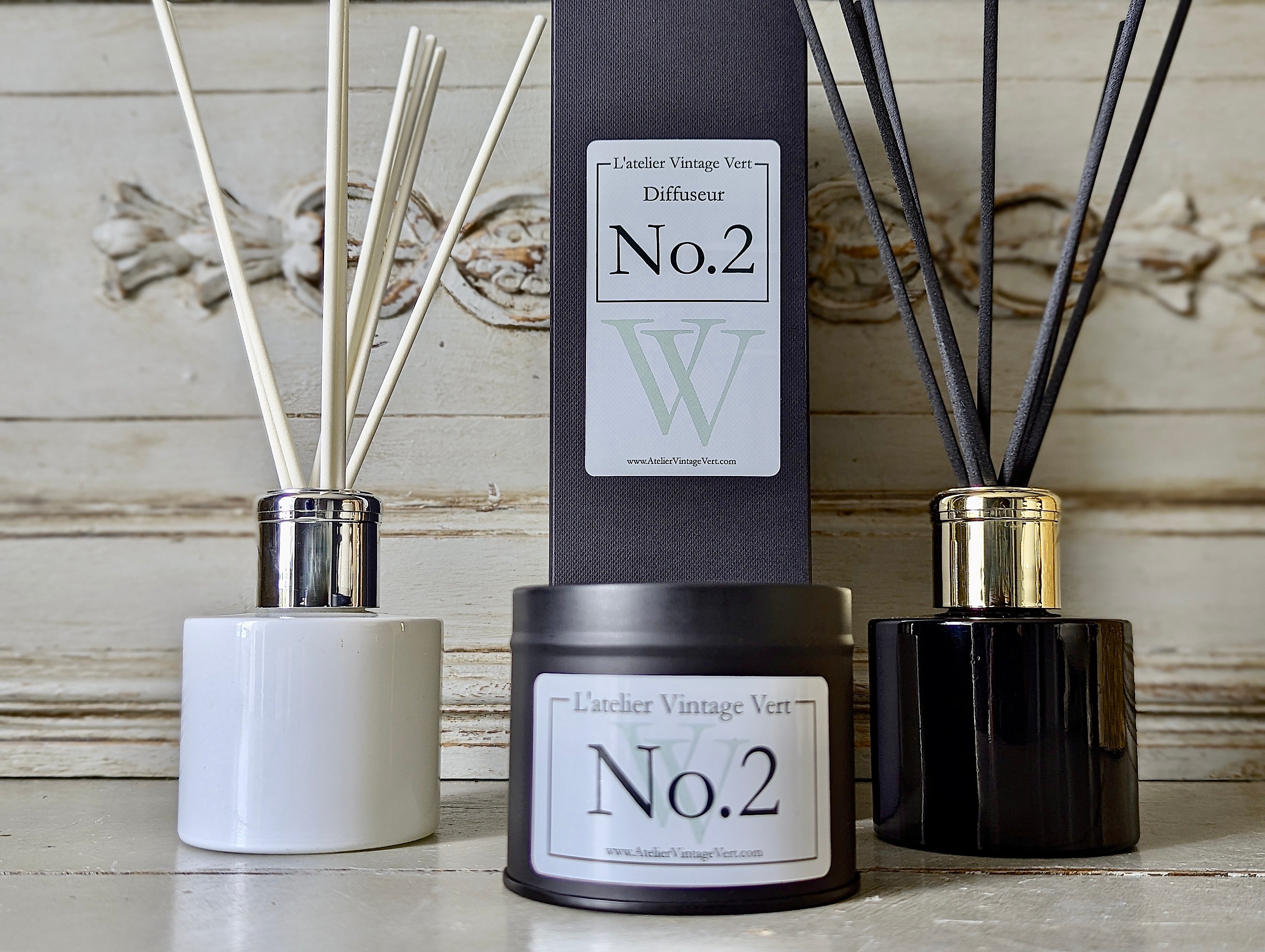 No.2 Cardamome & Mimosa Diffuser - Atelier Vintage Vert