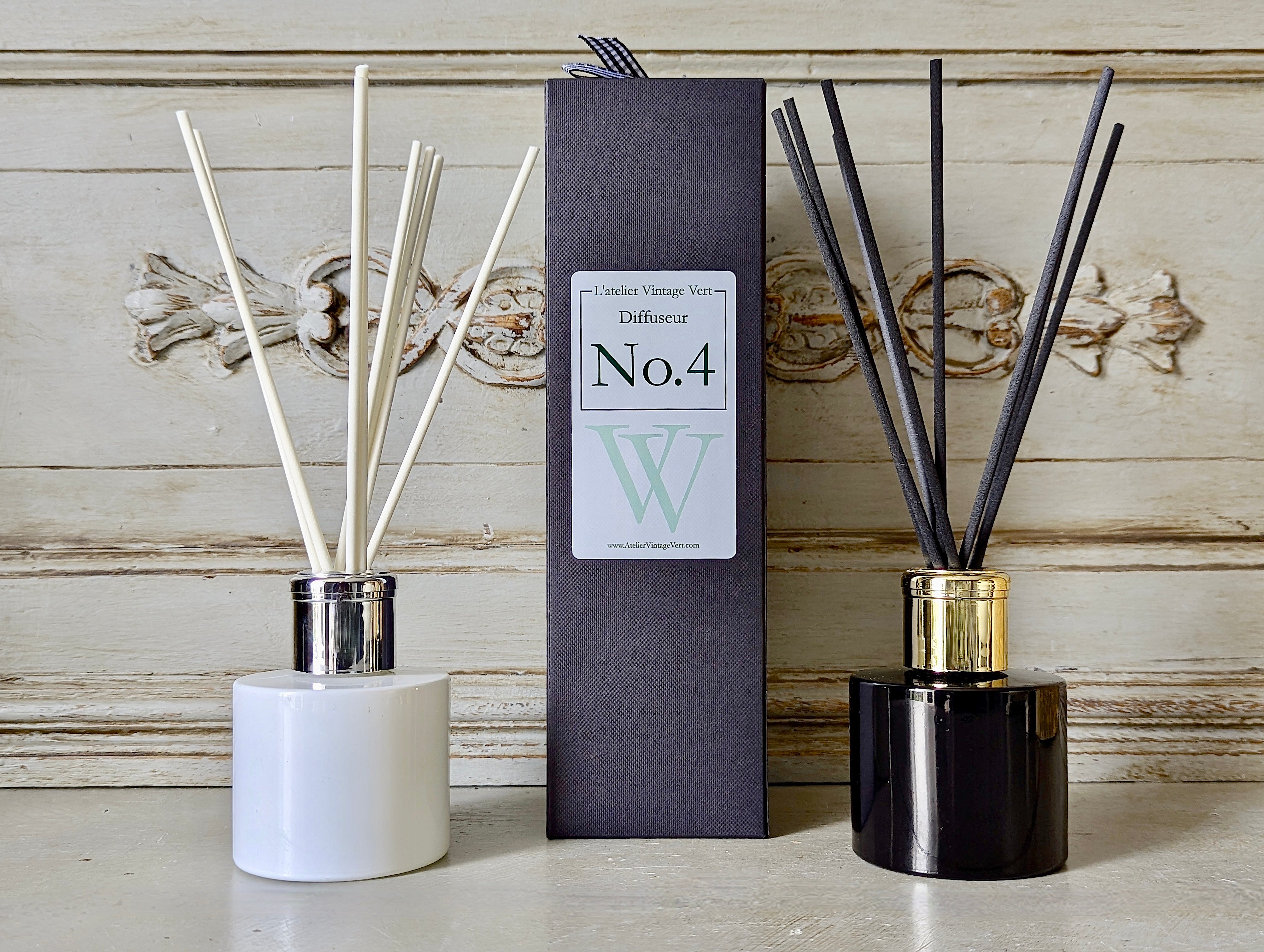 No 4 Fleur de Coton Diffuser - Atelier Vintage Vert