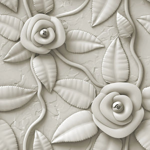Weiße Blume - Minzpapier - Mint von Michelle