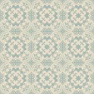 Tile marocaine - Papier de tissu à la menthe - Mint par Michelle