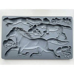 Horse and Hound Decor Mould by Iron Orchid Designs IOD