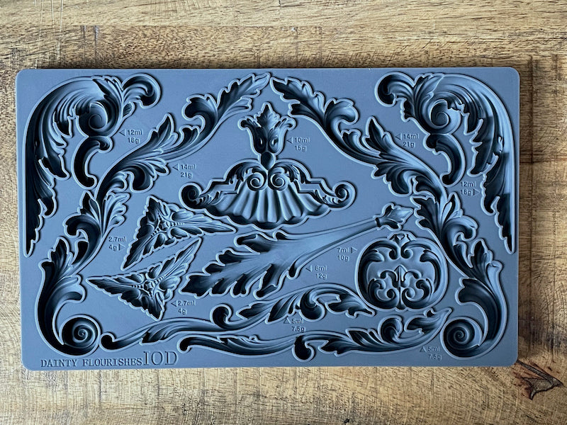Dainty Flourishes Decor Mould by Iron Orchid Designs IOD