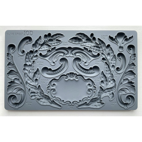 Olive Crest Decor Mould by Iron Orchid Designs IOD