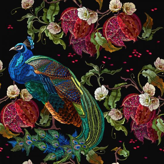Peacock-Mint por Michelle Decoupage Paper