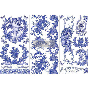 French Blue Decor Transfer by Redesign With Prima